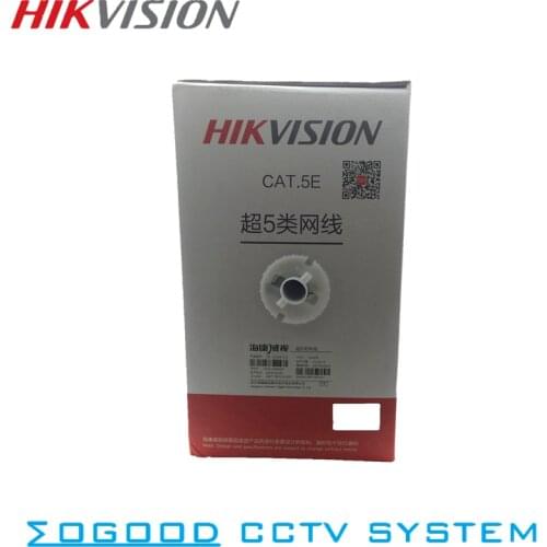 Hikvision Original CAT5E Network Cable 305 Meters Nominal Diameter 0.5mm Oxygen-free Copper For IP Camera PoE Indoor Use