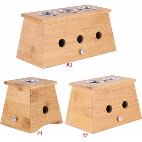 TMISHION Popular Moxa Moxibustion Bamboo Box Moxa Roll Stick Case Acupoint Massage Device Machine Tool