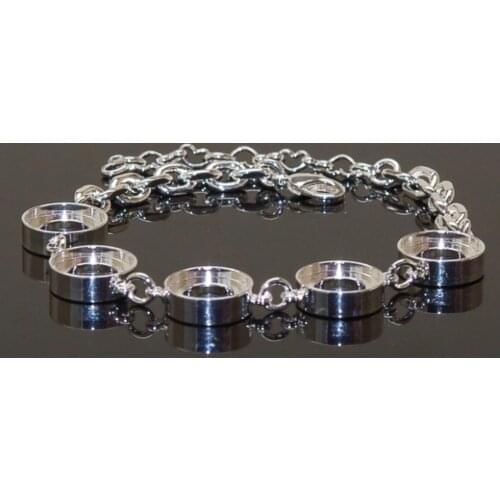 12pcs Diy interchangeable Charm bracelets 5 snap button imitation kameleon bracelets for women( insert jewelpop not including )