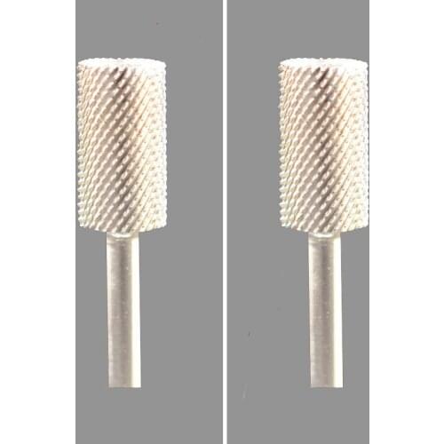 2pcs Carbide Nail Drill Bit - Small Pink & White Bit -F