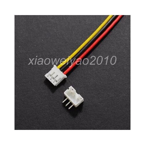 20 sets 3P Right Angle Plug PH2.0 2.0mm Pin Wire Cable Length = 30cm