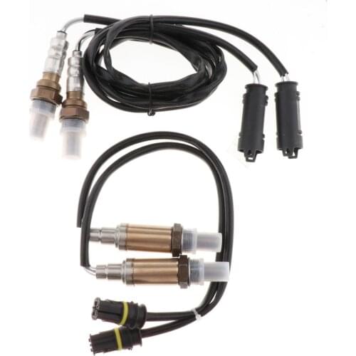 4pcs Upstream Downstream 234-4672 for BMW 330i 525i 530i Z3 Z4, Direct Fit, Correct Connector No cutting or splicing