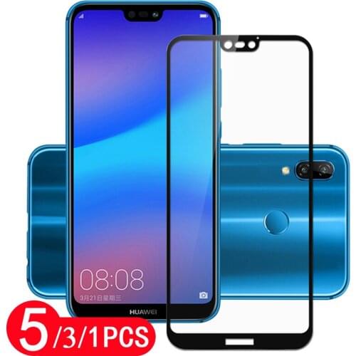 5/3/1Pcs cover tempered glass for huawei P40 pro plus P30 P20 lite protective P40 lite E phone screen protector glass smartphone