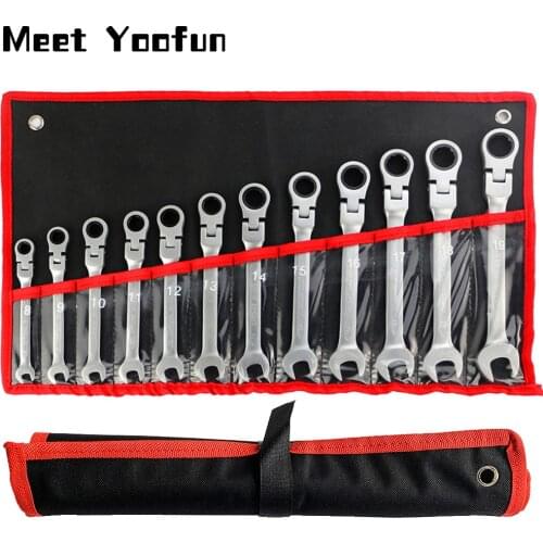 Key Wrench Set Car Repair Set Universal Key Ratchet Spanners Wrench Sets Hand Tools Ratchet Wrench Set