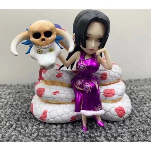 Anime One Piece Boa Hancock Cute Figurine Ace Sabo Marco Car decoration pvc Figure Toys 10cm