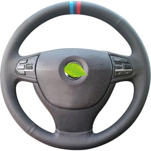 For BMW 5 Series 520li 523i 525 528 535 530 steering wheel cover 2012-2017 Alcantara premium leather car interior Auto Parts