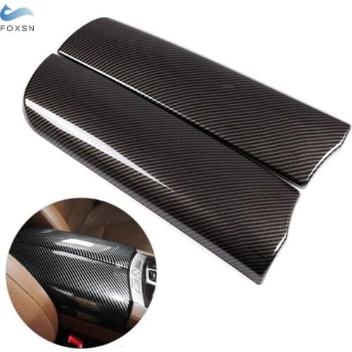 For BMW 7 Series F01 F02 2009 2010 2011 2012 2013 2014 2015 Car-styling Carbon Texture Center Control Armrest Box Cover