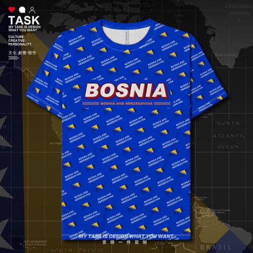 Bosnia and Herzegovina BIH Quick Dry t shirt Sportswear shirts brands Workout Breathable new sports Running gym summer clothes