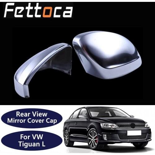 Chrome Side Mirror Caps Cover for VW Tiguan Allspace L MK7 2017 2018 replace