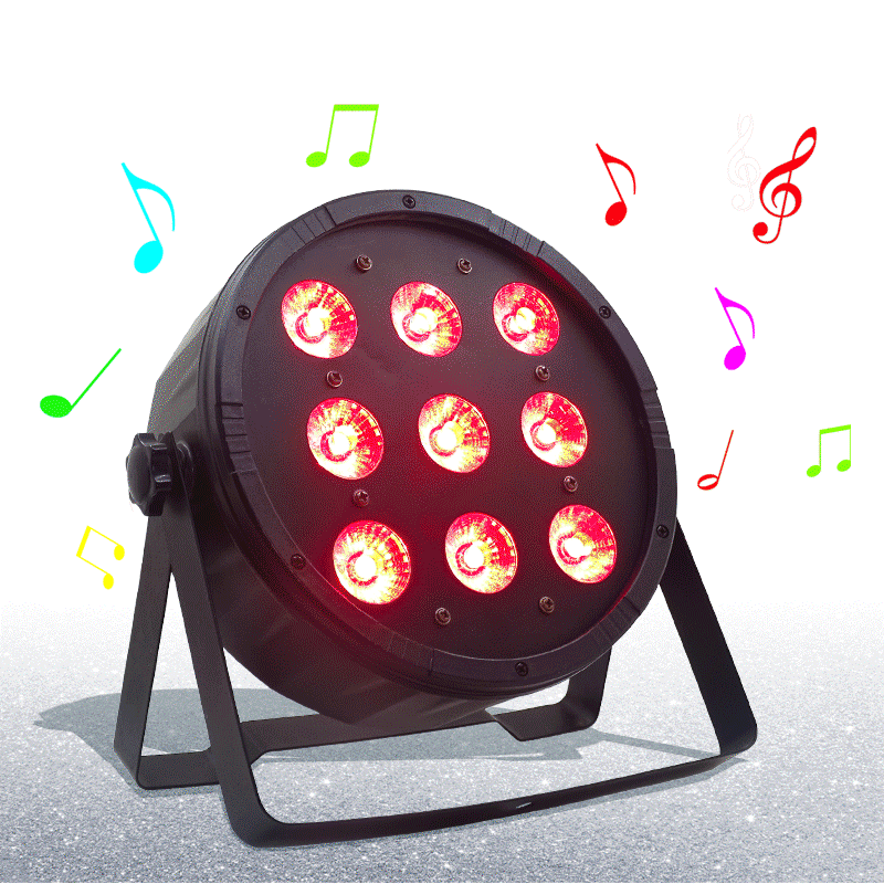 LED Par 9x12W RGBW 4in1 Stage Light DMX512 Disco DJ Stage Light LED Strobe Pair Party BAR Stage Effect Lighting