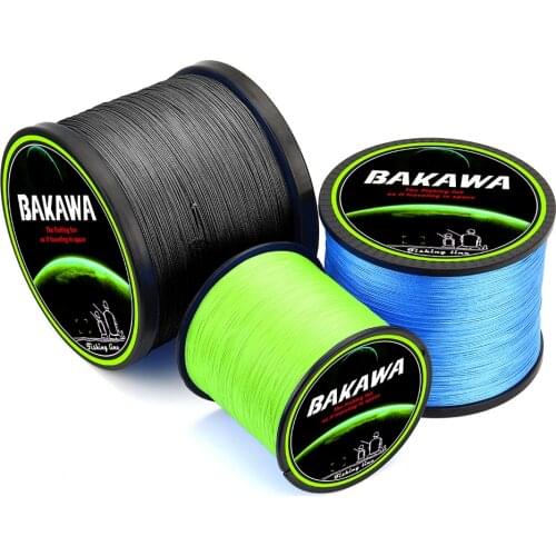 BAKAWA Braided Fishing line 4 Strands Carp Multifilament Wire Pesca Japanese 100% Pe Line Saltwater 300M 500M 1000M Accessories