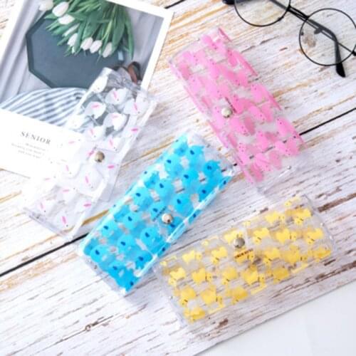Cute PVC Glasses Box Cartoon Transparent Travel Women Bag Case Protection Holder Carry Box Eyewear Accessories Glasses Box