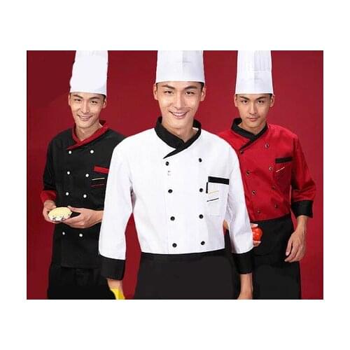 Fall and winter clothes long-sleeved chef clothing chef uniforms hotel restaurant kitchen restaurant chef clothing Houchu