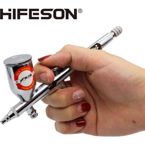 Air Spray Brush Gun Pneumatic Mini Paint Spray Gun Tool 0.2mm Nozzle AirBrush Pen for Car Commercial Painting 13cc Toolbox