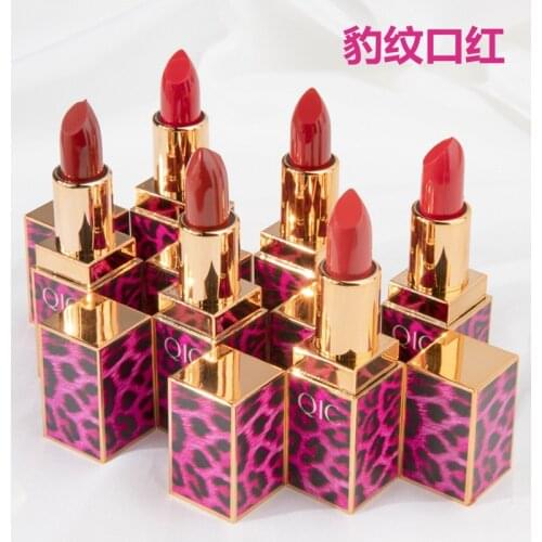 Sexy Leopard Lipstick, Moisturizing, Easy To Paint, Long Lasting Makeup Matte Lipstick Set Nude Lipstick