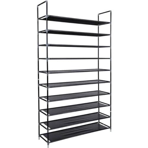 39inch Simple Shoe Rack Detachable Nonwoven Shoe Cabinet 10 Layers 50-pairs Shoes Storage Space-saving Shoe Organizer Shelf