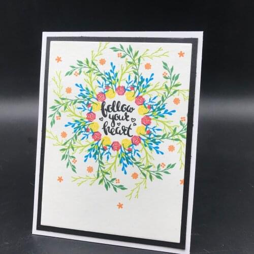 AZSG Follow Your Heart Clear Stamps For DIY Scrapbooking Decorative Card making Crafts Fun Decoration Supplies 13*13cm
