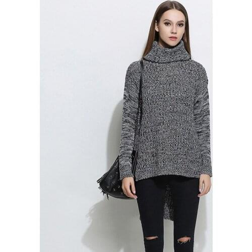 Pullover Real Sweater Women 2019 Autumn And Winter New Products European American Womens High Necked Collar Exploding Ladys