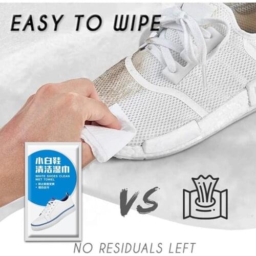 1PC Ultra-Clean Travel Portable Individually Wrapped Shoe tools Brush Shoe Cleaning Wipes Cleaning Disposable Sneakers X0H5