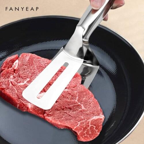 Barbecue Tong Multifunctional Stainless Steel Food Clip Kitchen Tool Bread Clamp Baking Steak Tongs