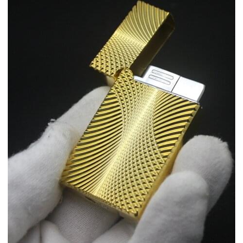 Water Wave Relief Ping Sound Lighter Windproof Butane Turbo Torch Jet Pipe Cigar Stainless Steel Metal Cigarette 1300 C No Gas