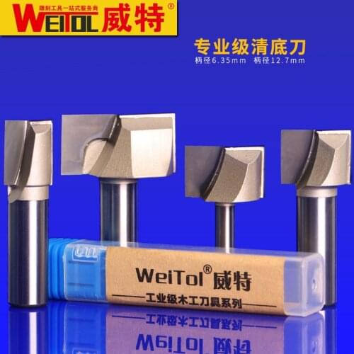 WeiTol free shipping 1pcs cnc woodworking cleaning bottom bit woodworking tools CNC engraving bits router bit wood tools