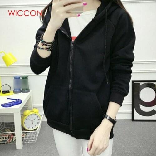 Женские кофты на молнии WICCON China At AliExpress