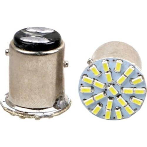 WTS wholesale 200PCS Car 1157 LED BAY15D 3014 Chip 22SMD Auto LED signal lamp Brake Lights White tail stop led bulb red DC12V