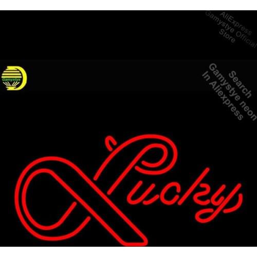 Lucky Red Lager Beer Neon Sign neon Light Sign arcade Lamp galss Eagles Neon Sign Custom Business Signs neon lights for rooms