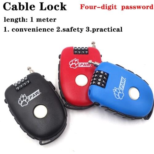 Bike Steel cable Bike Lock password lock Strong Security Anti-theft Bicycle Lock Heavy Duty steel Cable Padlock Lock For Bicycle