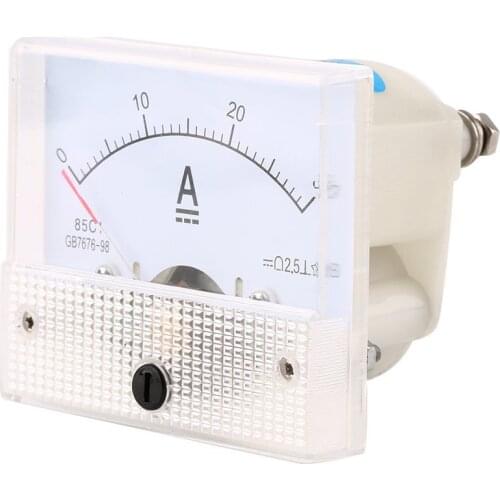 1 PCS Analog Current Panel Meter Portable 0-30A Current Meter Ammeter for Circuit Testing Ampere Tester Gauge Durable Analog