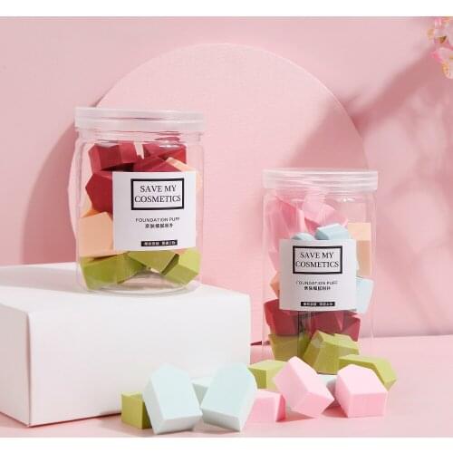 15PCS/Box Makeup Sponge Puff Foundation Concealer Cream Make Up Soft Water Sponge Puff Tools & Accessories