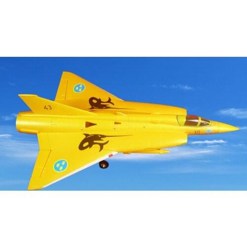 2.4G brushless motor Rc planes fix wing Remote control airplanes Saab J35 Draken Fighter foam 64" Rc airplane arf speed:100KM/H