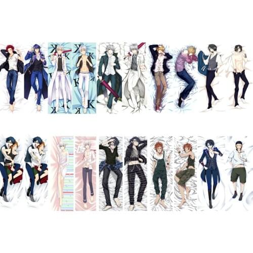 2018-July update Anime K characters Isana Yashiro & Suoh Mikoto & Yatogami Kuroh Dakimakura Pillowcase Hugging Body Pillow Cover