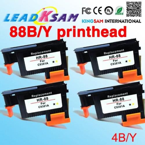 4X black yellow printhead compatible for hp88 C9381A for 88 L7580/L7588 /L7600/L7650/L7680 /L7681 /L7700/L7710 /L7750/L7780