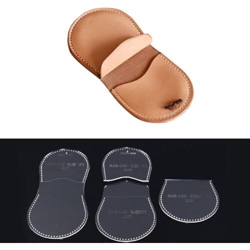 4pcs/Set Clear Acrylic Purse Pattern Stencil Template For DIY Leather Crafts