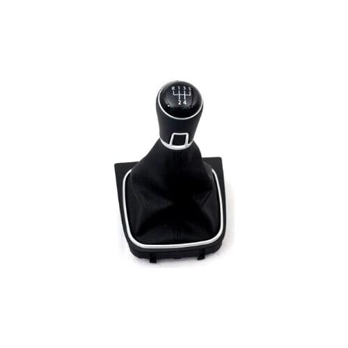 Matt Chrome Frame Surround with MK7 Style 5 Speed Gear Knob & Shift Boot New for Golf MK5 for Jetta MK5 Durable