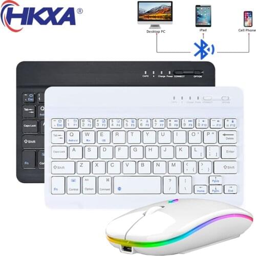 Mini Wireless Keyboard Bluetooth Keyboard for ipad Phone Tablet for iPad Bluetooth Keyboard and Mouse for Samsung Xiaomi Android