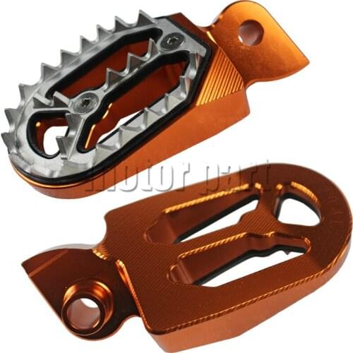 Motorcycle Aluminum Footpegs Rests Footrest For Yamaha YZ250 YZ 125 250 85 WR 250F 426F WR250F 450F YZ250F YZ450F Orange