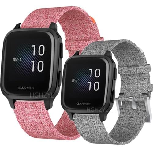 Nylon Loop Strap For Garmin Venu Sq/Sq Music Smart Watch Band Replaceable For Amazfit Bip U Pro S Lite GTS2 Haylou LS02 Correa