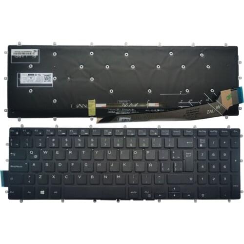 New Laptop Latin Keyboard for Dell Inspiron 15 5570 5575 5770 5775 7566 7577 7587 7570 7580 LA Keyboard with Backlit