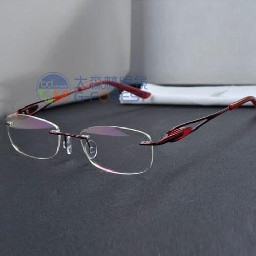 Fashion eyeglasses frames Female optical glasses frame for women rimless glasses myopia prescription round eye glasses eyewear