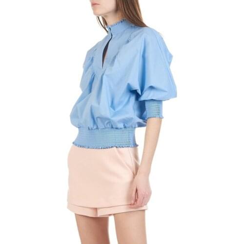 Patads French womens M spring and summer department store activity type bat sleeve top libou Quan Zhixian 2 colors