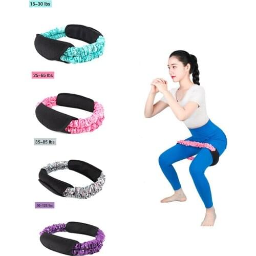 Anti-slip Exercise Yoga Elastic Band Squats Circle Tension Training Resistance Band Indoor Fitness Stretching Equipment Supplies