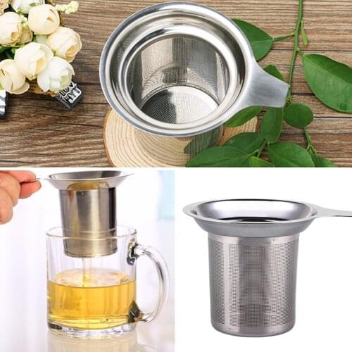 Mesh Tea Infuser Reusable Tea Strainer Teapot Stainless Steel Loose Tea Leaf Spice Filter Drinkware Kitchen Accessories