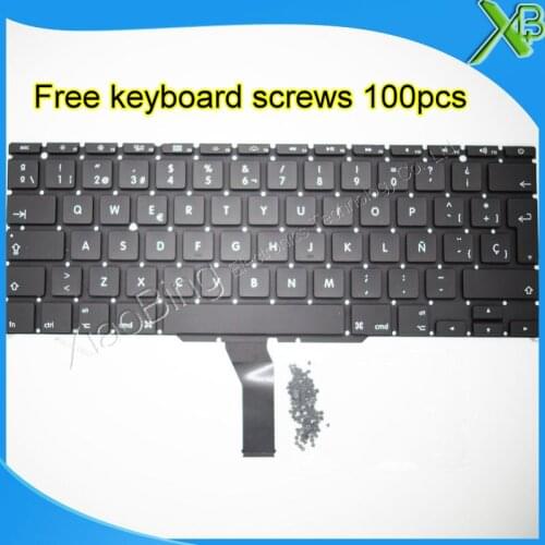 Brand New SP Spanish keyboard+100pcs keyboard screws For MacBook Air 11.6" A1370 A1465 2010-2015 Years