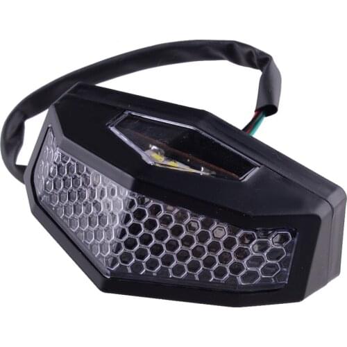 Universal Motorcycle LED Tail Rear Light Brake Stop License Plate Lamp Light 12V