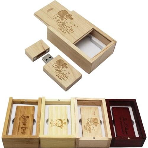 TEXT ME free custom made LOGO wooden usb flash drive pendrive 4gb 8gb 16gb 32gb memory stick photography gifts
