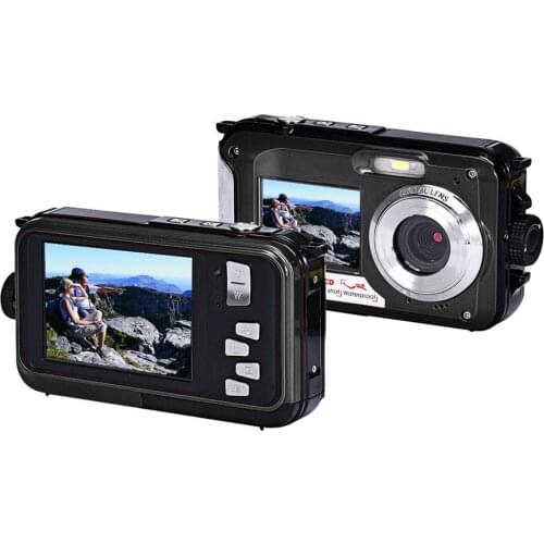 2.7inch TFT Digital Camera Waterproof 24MP MAX 1080P Double Screen 16x Digital Zoom Camcorder hot new 4 colors choose