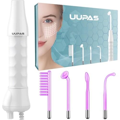 High Frequency Facial Machine for Women Skin Care Portable Beauty Device 4 in 1 for Skin Lifting Electrotherapy Wand Glass Tube